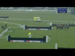 Video preview image for Haydock Park 16:30 - Betfred 'Home Of Goals Galore' Novices' Limited Handicap Chase