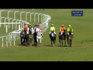Video preview image for Sandown Park 14:20 - Queen Elizabeth Queen Mother Memorial Amateur Riders' Handicap Hurdle (Military Amateur Riders)