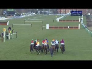 Video preview image for Warwick 16:50 - Whites - For Factory and Works Clearances Conditional Jockeys' Handicap Hurdle