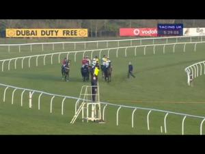 Video preview image for Newbury 17:25 - Richard and Susan's 40th Wedding Anniversary 'Hands and Heels' Novices' Handicap Hurdle (Conditionals and Amateurs)