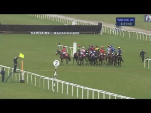 Video preview image for Newbury 16:20 - Dbs Spring Sales Bumper (Standard Open NH Flat Race)