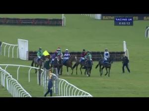Video preview image for Exeter 16:45 - Watch Racing UK Anywhere Novices' Handicap Hurdle