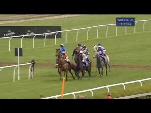 Video preview image for Market Rasen 13:20 - Watch Racing UK On Sky Channel 432 Novices' Hurdle