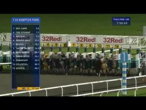Video preview image for Kempton Park 19:55 - 32Red On The App Store Handicap (London Middle Distance Series Qualifier)