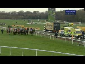 Video preview image for Haydock Park 14:25 - Betfair 'Tap Tap Boom' 'Fixed Brush' Handicap Hurdle (Grade 3)