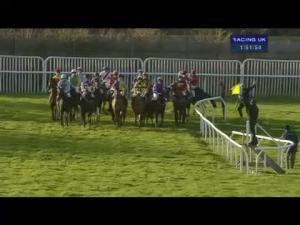 Video preview image for Wetherby 13:50 - Watch Racing UK Free Last Chance Juvenile Maiden Hurdle