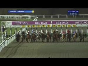Video preview image for Kempton Park 17:50 - Betdaq - We're Serious About Sport Handicap