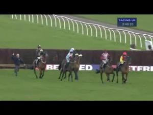Video preview image for Newbury 14:35 - Betfred 'Be Part Of The Action' Novices' Limited Handicap Chase (For The Hallowe'En Trophy)