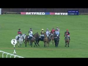 Video preview image for Newbury 15:45 - Betfred 1400 Shops Nationwide Charity Introductory Hurdle