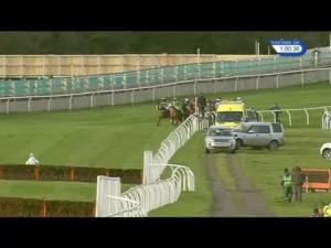 Video preview image for Catterick Bridge 13:00 - Racing To School Conditional Jockeys' Handicap Hurdle (Div 2)