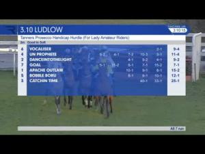 Video preview image for Ludlow 15:10 - Tanners Prosecco Handicap Hurdle (For Lady Amateur Riders)