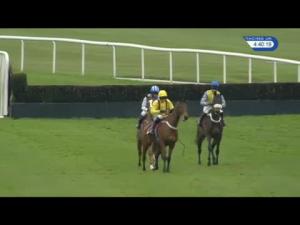 Video preview image for Haydock Park 16:40 - Howdens Joinery 'Fixed Brush' Novices' Handicap Hurdle