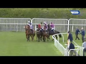 Video preview image for Wetherby 14:20 - Wear A Hat Day Supporting braintumourresearch.org Conditional Jockeys' Novices' Hurdle