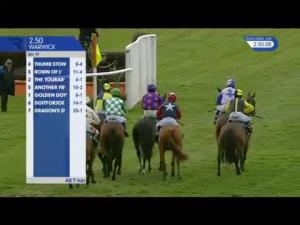 Video preview image for Warwick 14:50 - Best Odds Guaranteed At 188Bet Handicap Hurdle