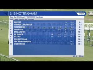 Video preview image for Nottingham 15:15 - Best Bet Dg Cars 01159500500 Handicap