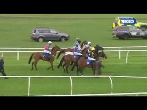 Video preview image for Stratford-on-Avon 14:30 - Watch Racing UK On Sky 432 Conditional Jockeys' Selling Handicap Hurdle (5)