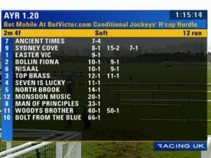 Video preview image for Ayr 13:20 - Bet Mobile At betvictor.com Conditional Jockeys' Handicap Hurdle