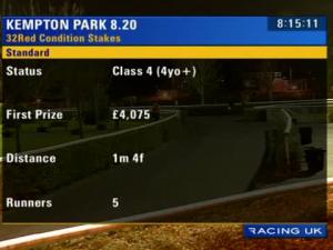 Video preview image for Kempton Park 20:20 - 32Red Conditions Stakes