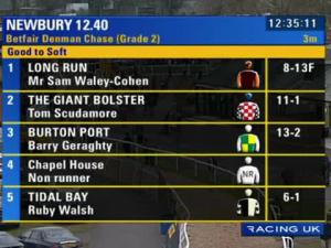 Video preview image for Newbury 12:40 - Betfair Denman Chase (Grade 2)