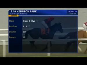 Video preview image for Kempton Park 15:40 - Coors Light Handicap