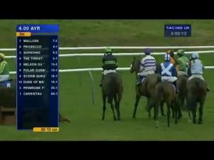 Video preview image for Ayr 16:00 - Dr John Cleland Retirement Handicap Chase