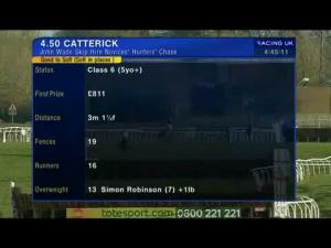 Video preview image for Catterick Bridge 16:50 - John Wade Skip Hire Novices' Hunters' Chase