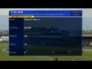 Video preview image for Ayr 16:35 - Equinity Powered By Garmin Novices' Limited Handicap Chase