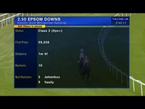 Video preview image for Epsom Downs 14:50 - Investec Great Metropolitan Handicap