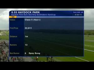 Video preview image for Haydock Park 18:55 - Haydock Park Rails and Ring Bookmakers Handicap