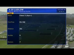 Video preview image for Ludlow 16:20 - Racing Welfare Handicap Hurdle