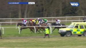 Video preview image for Newbury 15:40 - Rosemary Appeal Novices' Limited Handicap Chase (3)