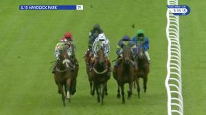 Video preview image for Haydock Park 17:15 - Champions League Final Betting At 188Bet Fillies' Handicap (5)