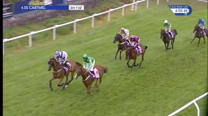 Video preview image for Cartmel 16:55 - Watch Racing UK Anywhere Handicap Chase (3)