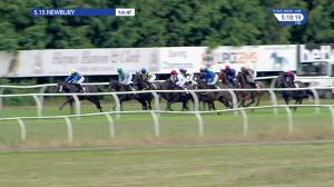 Video preview image for Newbury 17:15 - Sportsguide Handicap (Lady Amateur Riders) (4)