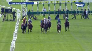 Video preview image for Sandown Park 15:15 - Bet & Watch At 188bet.co.uk EBF Maiden Stakes (5) (Div 2)