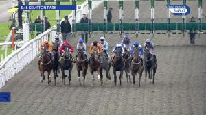 Video preview image for Kempton Park 17:45 - Bet At racinguk.com Nursery Handicap (6)