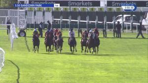 Video preview image for Sandown Park 15:50 - Smarkets Betting Exchange Fillies' Handicap (4)