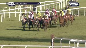 Video preview image for Sandown Park 12:50 - Starsports.Bet Conditional Jockeys' Handicap Hurdle (4)