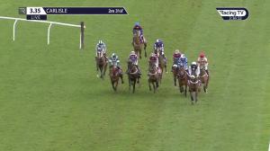 Video preview image for Carlisle 15:35 - Like Racing TV On Facebook Handicap Hurdle (3)