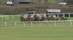 Video preview image for Wetherby 14:55 - Every Race Live On Racing TV Novices' Hurdle (4)