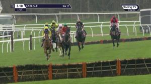 Video preview image for Carlisle 15:10 - Watch Irish Racing On Racing TV Novices' Hurdle (4)