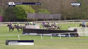 Video preview image for Newbury 13:30 - Peter O'Sullevan Charitable Trust H.O.P.E. Programme Seniors' Handicap Hurdle (3)