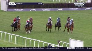 Video preview image for Newbury 15:10 - In Memory Of The Late Michael Yeadon Handicap Hurdle (3)