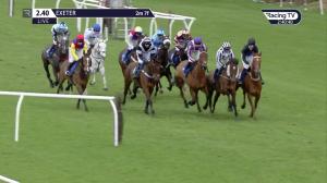 Video preview image for Exeter 14:40 - Follow @racingtv On Twitter Novices' Hurdle (4)