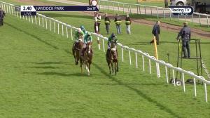 Video preview image for Haydock Park 14:40 - Racing To School Mares' Novices' Hurdle (3)