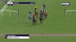 Video preview image for Carlisle 14:25 - Watch Irish Racing On RacingTV Novices' Hurdle (4)