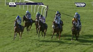 Video preview image for Wincanton 16:15 - Join Racing TV Now Novices' Handicap Hurdle (3)