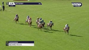 Video preview image for Wetherby 14:20 - Wear A Hat Day Supporting braintumourresearch.org Novices' Hurdle (4)