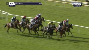 Video preview image for Wetherby 16:30 - Watch Racing TV On Sky 426 Novices' Hurdle (4)