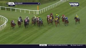 Video preview image for Salisbury 17:55 - Follow @willhillracing On Twitter Fillies' Novice Stakes (5)